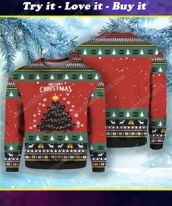 Meowy christmas tree ugly christmas sweater