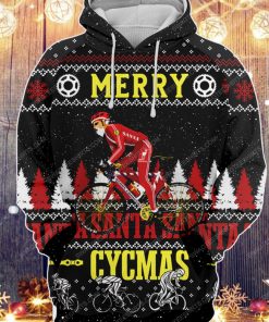 Merry cycmas christmas santa ugly christmas sweater