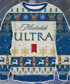 Michelob ultra beer ugly christmas sweater