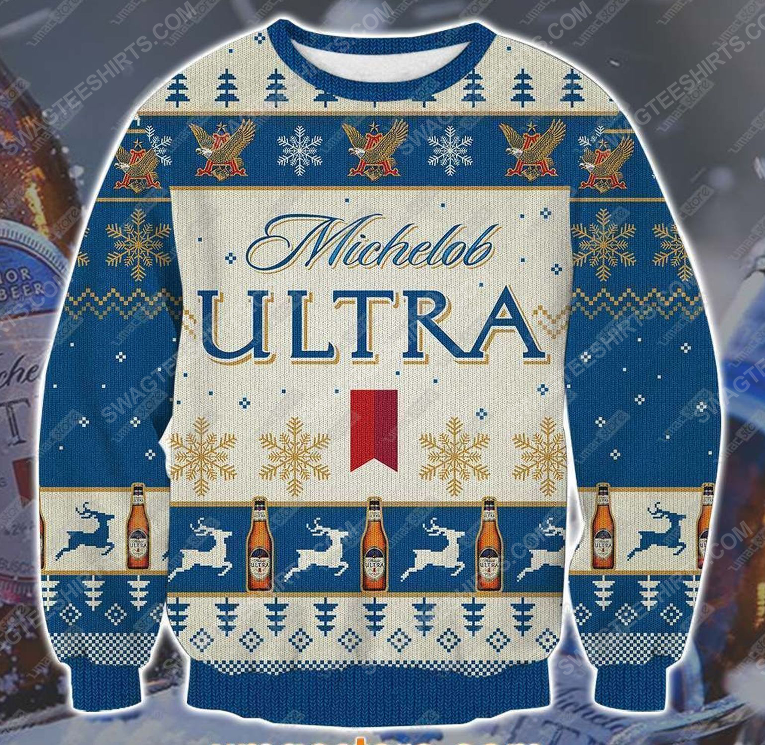 Michelob ultra beer ugly christmas sweater - Copy (2)