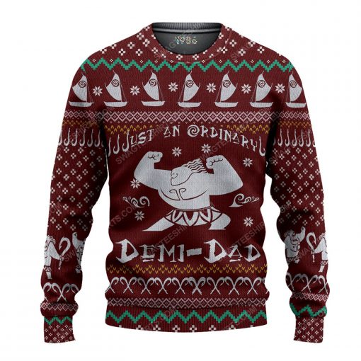 Moana just an ordinary demi dad ugly christmas sweater 1 - Copy (3)