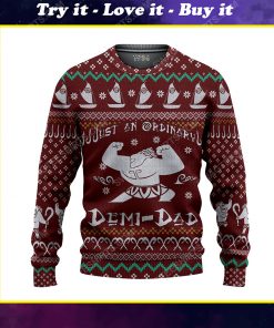 Moana just an ordinary demi dad ugly christmas sweater