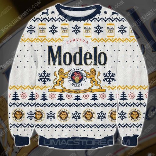 Modelo beer all over print ugly christmas sweater - Copy