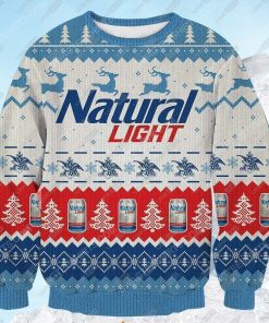 Natural light beer ugly christmas sweater