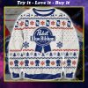 Pabst blue ribbon beer all over print ugly christmas sweater 1