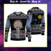Rick and morty tv show ugly christmas sweater