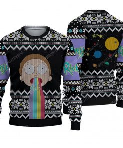 Rick and morty tv show ugly christmas sweater 2
