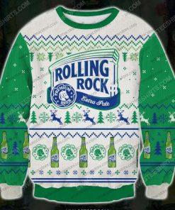 Rolling rock premium beer ugly christmas sweater - Copy