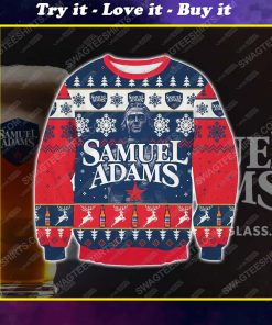 Samuel adams all over print ugly christmas sweater 1