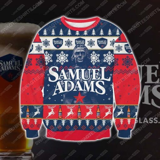 Samuel adams all over print ugly christmas sweater