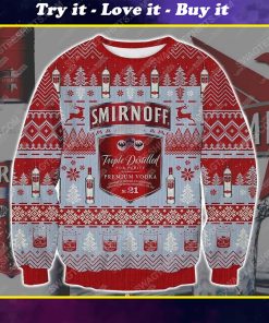 Smirnoff premium vodka ugly christmas sweater 1