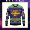 Space jam pattern ugly christmas sweater
