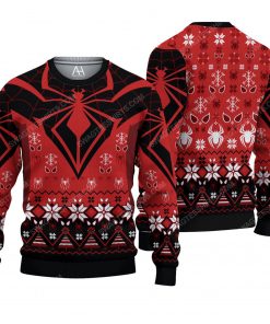 Spider man pattern ugly christmas sweater 2