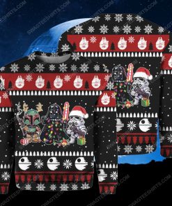 Star wars darth vader and stormtrooper ugly christmas sweater 1