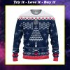 Star wars spaceship pattern ugly christmas sweater
