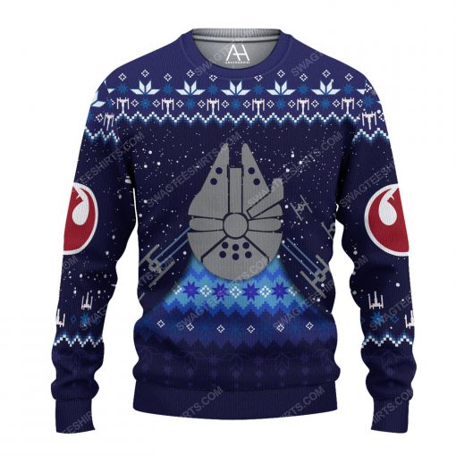 Star wars spaceships ugly christmas sweater 1