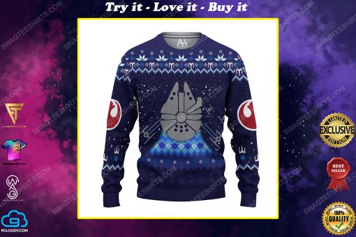 Star wars spaceships ugly christmas sweater
