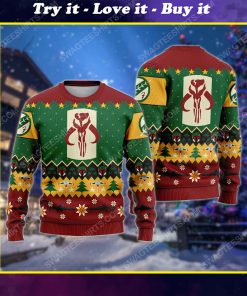 Star wars symbol pattern ugly christmas sweater