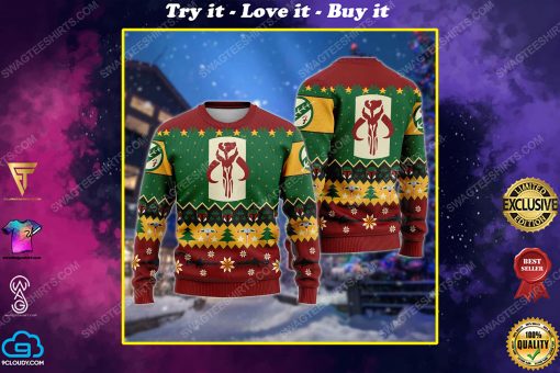 Star wars symbol pattern ugly christmas sweater