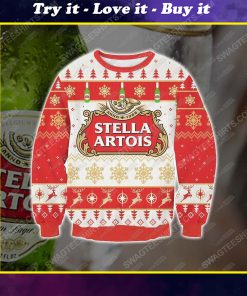 Stella artois beer ugly christmas sweater 1