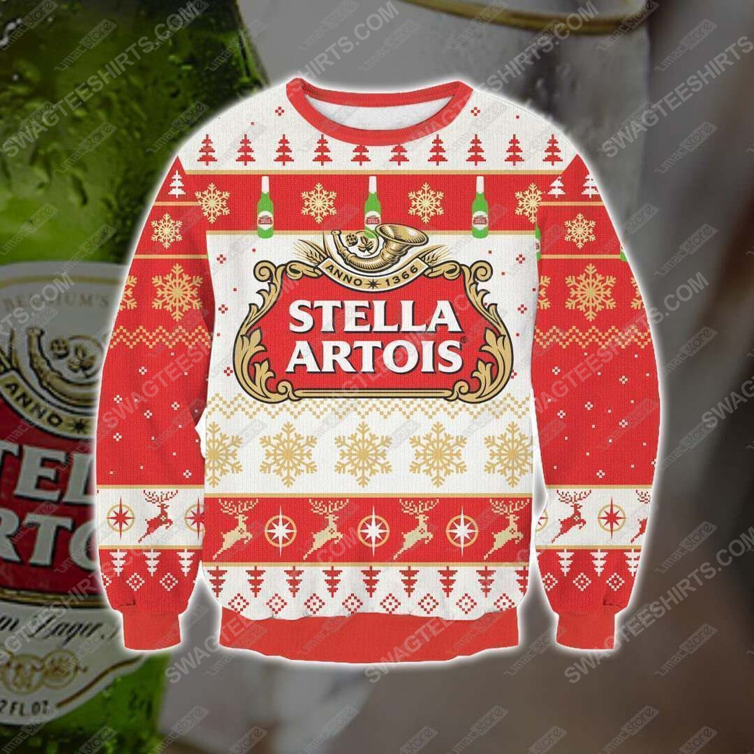 Stella artois beer ugly christmas sweater - Copy (2)