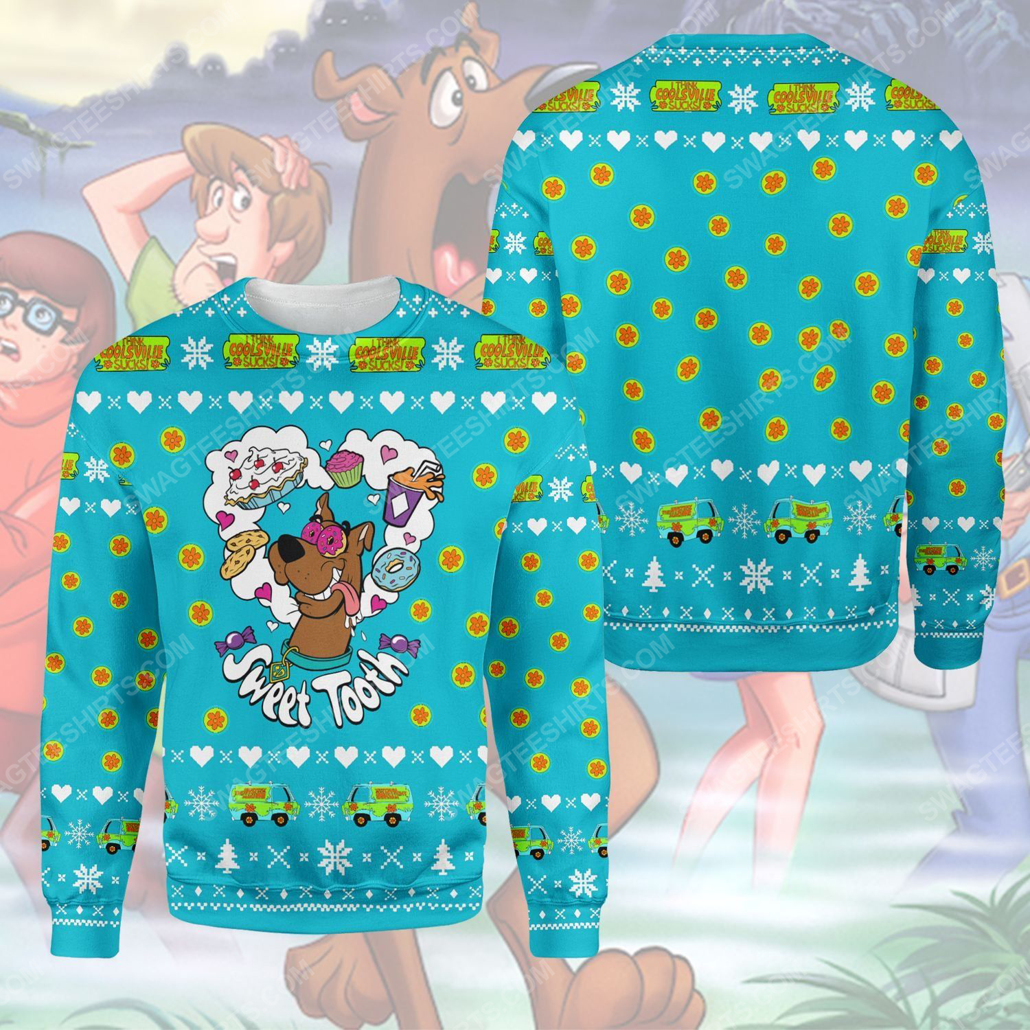 Sweet tooth scooby doo ugly christmas sweater