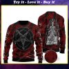 The baphomet all over print ugly christmas sweater