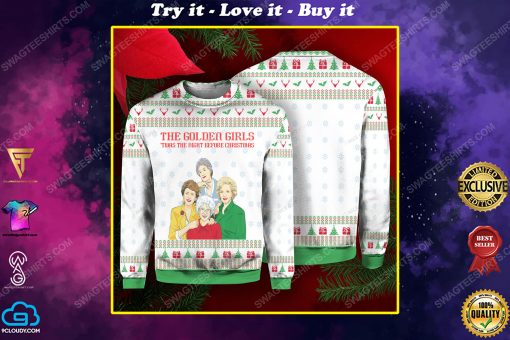 The golden girls 'twas the nightmare before christmas ugly christmas sweater