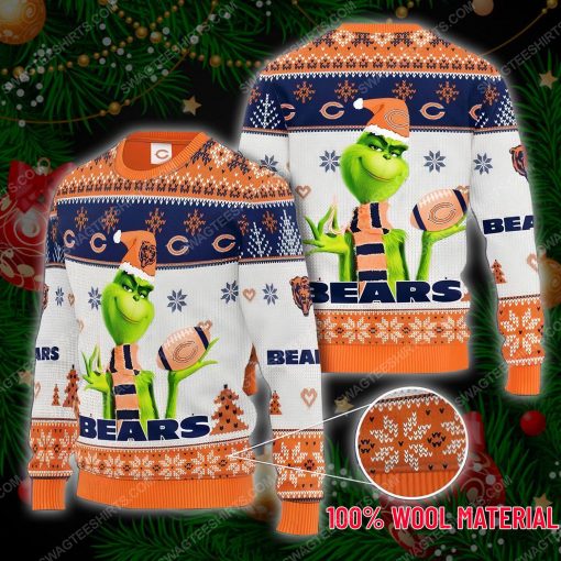 The grinch and chicago bears ugly christmas sweater