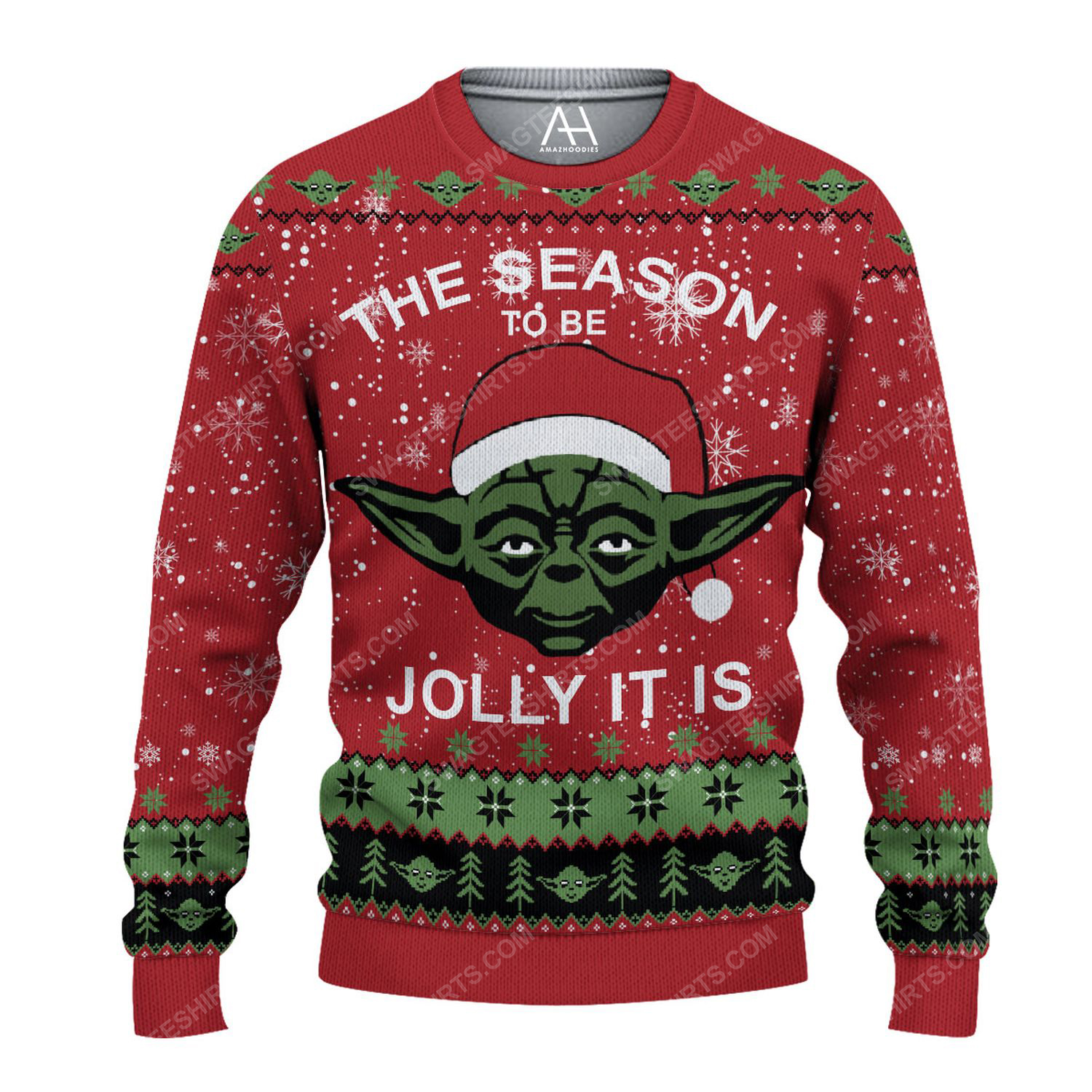 The season to be jolly it is yoda ugly christmas sweater 1 - Copy (3)