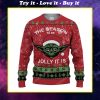 The season to be jolly it is yoda ugly christmas sweater