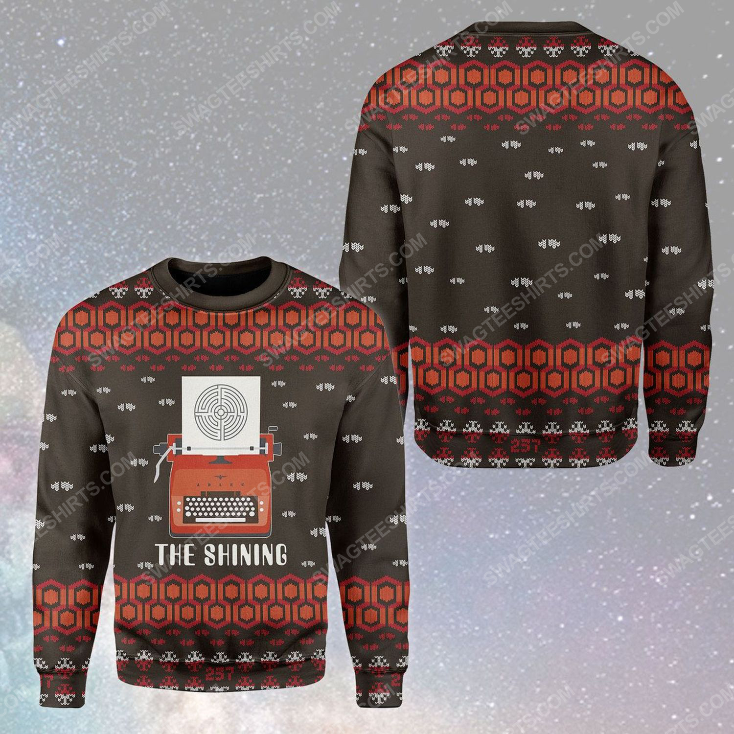 The shining movie ugly christmas sweater
