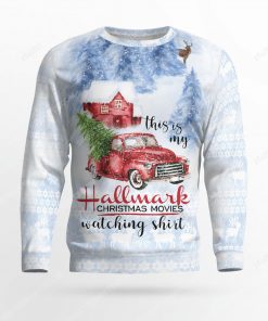 This is my hallmark christmas movie watching shirt ugly christmas sweater