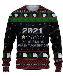 Toilet paper 2021 zero stars wasn't an option ugly christmas sweater 1 - Copy (2)