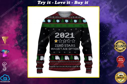 Toilet paper 2021 zero stars wasn't an option ugly christmas sweater