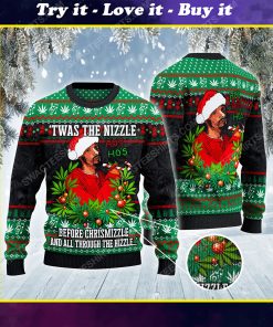 Twas the nizzle before chrismizzle ugly christmas sweater