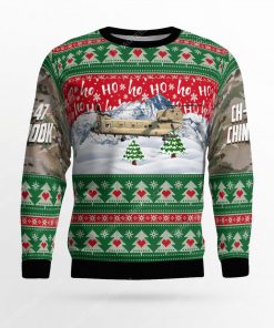 US army ch-47f chinook helicopter ugly christmas sweater