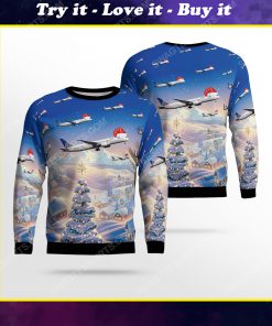 United airlines boeing 787-9 dreamliner ugly christmas sweater