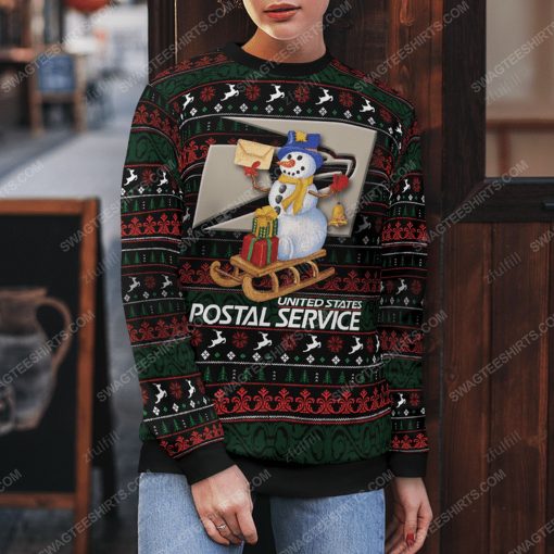 United states postal service ugly christmas sweater