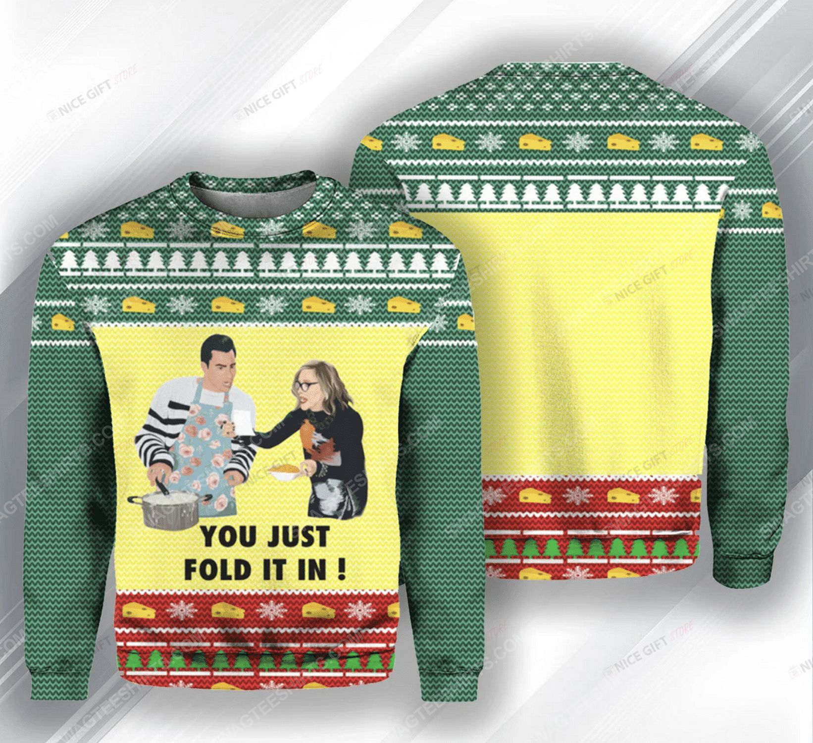 You just fold it in schitts creek ugly christmas sweater 1 - Copy (2)