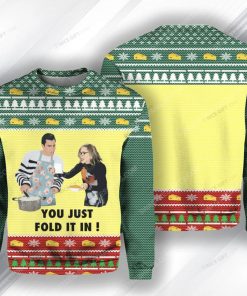 You just fold it in schitts creek ugly christmas sweater 1 - Copy