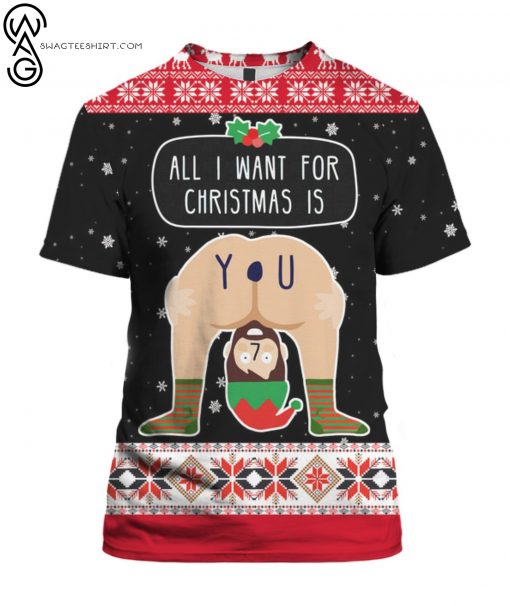 All I Want For Christmas Is You Full Print Tshirt