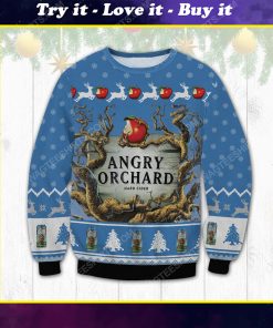 Angry orchard hard cider ugly christmas sweater