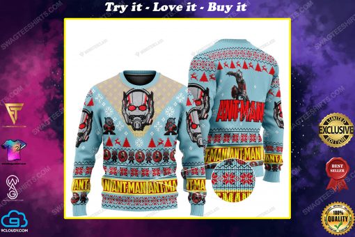 Ant-man marvel comics all over print ugly christmas sweater