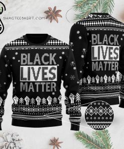 Black Lives Matter Full Print Ugly Christmas Sweater