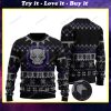 Black panther king t'challa marvel all over print ugly christmas sweater