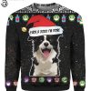 Border collie and fuck you 2020 i’m done full print ugly christmas sweater
