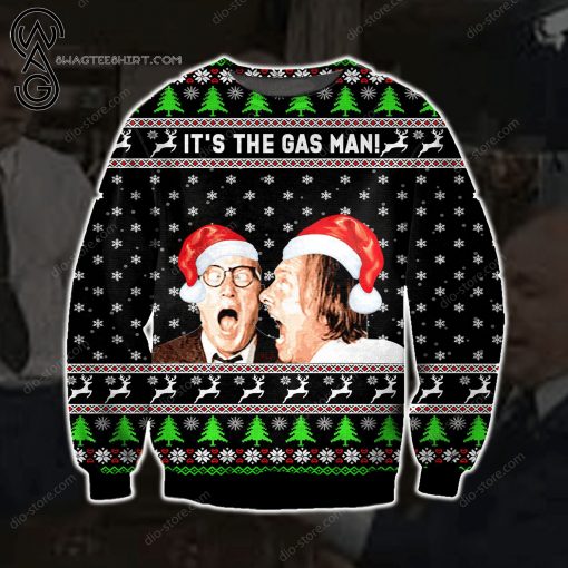 Bottom Richie And Eddie It's The Gas Man Ugly Christmas Sweater