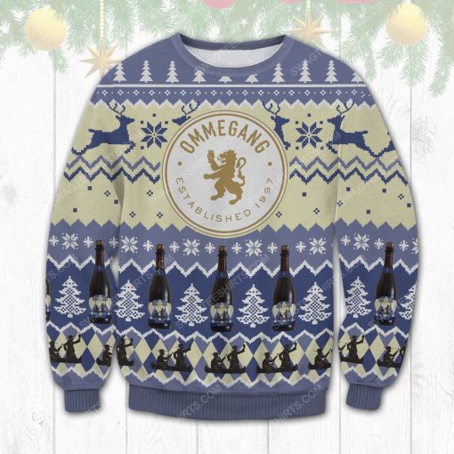 Brewery ommegang establishment ugly christmas sweater