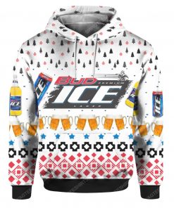 Bud ice beer all over print ugly christmas sweater